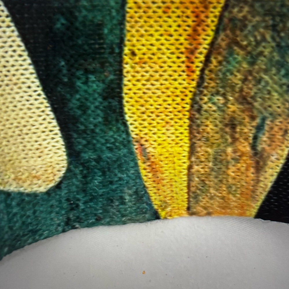 Yellow Floral Knit Sweater by Loowie - Picture 3 of 4